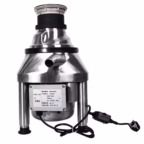 1.5HP 業務用キッチンシンク廃棄物処理装置ユニット